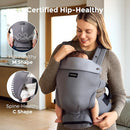 Momcozy Newborn Baby Carrier - Ergonomic, Cozy and Lightweight Carrier for 7-24lbs, Adjustable Neck Support with Sunshield, Breathable Airmesh Perfect for Summer Outing, Purplish Grey by TinyTreasures Baby Boutique