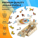 Jigfoxy Wooden Puzzles for Adults, Running Puppy Wood Puzzles Adult, Unique Animal Shape Wooden Jigsaw Puzzles for Adults, Birthday Gifts for Puzzle Lovers, Family, Friend (S-8 * 8.3in-108pcs) by TinyTreasures Baby Boutique