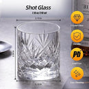 KAMMAK Crystal Whiskey Glasses Set of 2, Handcrafted 7.1oz Old Fashioned Glasses Stemless, Luxury Cocktail Glasses, Hand Blown Scotch Cup for Women, Men Gift for Rocks, Bourbon Barware, Bar by CozyNest Decor