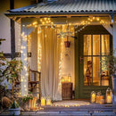 JMEXSUSS 400 LED String Lights Indoor, 132ft Warm White Christmas Lights Outdoor Plug in, 8 Modes Waterproof Twinkle Lights for Outside Holiday Wedding Party Decorations by GreenHaven Gardens