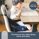 Dreambaby Grab ‘N Go Travel Booster Seat – Portable Toddler High Chair for Dining (6M-5Y) with Storage & Shoulder Strap by TinyTreasures Baby Boutique