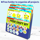 KRAFUN My First Safari Animal Paper Craft Kit, 16 DIY Arts and Crafts Zoo Animal, Organized Craft Activities Supplies Box Assembling Creative Toys for Toddlers, Boys, Girls 3-8 Years Old by TinyTreasures Baby Boutique