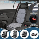 Car Seat Protector for Child Car Seat, 2 Pack Baby Car Seat Covers with Mesh Pockets & Non-Slip Backing 600D Durable Seat Protector Under Baby Car Seat for Car Back Seat (Stripe, Large) by TinyTreasures Baby Boutique