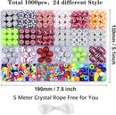 1000PCS Sports Ball Polymer Clay Beads Charms for Friendship Bracelets Making Kit Cute Fun Beads DIY Arts Crafts Birthday Gifts for Kids Girls Baseball Basketball Soccer Rugby Volleyball Football Bead by TinyTreasures Baby Boutique