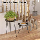 SUEH DESIGN Plant Stand Indoor, Metal Plant Stand Round Plant Table Heavy Duty Plant Stool Flower Pots for Indoor Outdoor Home Decor, 2 Pack Short & Tall by GreenHaven Gardens