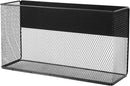 Black Magnetic Basket for Refrigerator, Black Magnetic Basket Organizer Magnetic Spice Rack, Magnetic Locker Organizer Holder for Kitchen Storage, Magazine, Whiteboard by CozyNest Decor