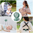 Momcozy Portable Fan with Clip | 4-Speed Mini-Fan for Carrier | Personal Fans Ultra Lighter 0.26lb | Gaps ≤4.5mm | Handheld Cooling | Rechargeable Rotate for Diaper Backpack/Stroller/Carrier/Chair by TinyTreasures Baby Boutique