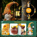 Garden Gnome Statue with Solar Lights – Large Outdoor Sculptures for Patio, Lawn, Yard – Ideal Gifts for Moms, Women, Grandma, Mothers Day, Birthdays, – Funny Double Gnomes Decoration for Housewarming by CozyNest Decor