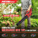 Cordless Leaf Blower Up to 500CFM Compatible with Milwaukee M18 Battery (Tool Only), Electric Leaf Blower Cordless with 5 Speed Modes, Battery Powered Leaf Blowers for Lawn Care, Yard by GreenHaven Gardens