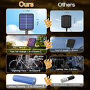 2 Pack Solar String Lights Total 480LED 158FT, IP67 Waterproof Solar Lights for Outside with 8 Modes, Upgraded Solar Panel Fairy Lights for Garden Party Wedding Decorations (Cool White) by CozyNest Decor
