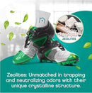 Shoe Deodorizer with Zeolites 2-Pack - Odor Eliminator, Air Freshener, Smell Absorber, Sneakers, Gym Bags, Soccer Cleats, Closets, Pet Area, Reusable - Shoe Deodorant by CozyNest Decor