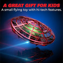 Force1 Scoot Hand Operated Drone for Kids or Adults - Hands Free Motion Sensor Mini Drones, Easy LED Indoor Rechargeable UFO Toy Flying Orb Ball Drone Toys for Boys and Girls (Red) by TinyTreasures Baby Boutique