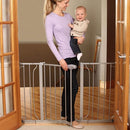 Regalo Easy Step 49-Inch Extra Wide Baby Gate, Includes 4-Inch and 12-Inch Extension Kit, 4 Pack of Pressure Mount Kit and 4 Pack of Wall Mount Kit, Platinum by TinyTreasures Baby Boutique