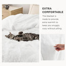 Bedsure GentleSoft Fluffy White Blankets Queen Size for Bed, Thick Sherpa Faux Fur Fleece Fuzzy Plush Winter Warm Heavy Soft Queen Blankets, Bedroom Decor White Gifts Cozy Gifts for Women Men, 90x90 by CozyNest Decor