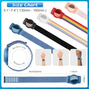 Waterproof Air Tag Bracelet for Kids (4 Pack), Soft Nylon Hidden Air Tag Wristband Full Cover Lightweight GPS Tracker Holder Compatible with Apple AirTag Band for Toddler (Black/Blue/ 2 Rainbow) by TinyTreasures Baby Boutique