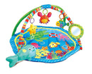 Baby Activity Play Gym Mats Ocean Park with Arches, Activity Toys, Animals Toys (L30 x W30 Inch) by TinyTreasures Baby Boutique