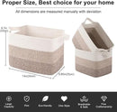 OIAHOMY Storage Basket, Woven Baskets for Storage, Cotton Rope Basket for toys,Towel Baskets for Bathroom - Pack of 3, Gradient Yellow by CozyNest Decor