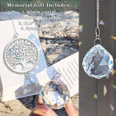 Memorial Gifts for Loss of Loved One, Unique Sympathy Gift Idea Crystal Ball Window Suncatcher, Rainbow Bereavement Grief Gift Box for Loss of Mom Grangma Son Daughter Friend Dog, Tree of Life by GreenHaven Gardens