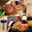 30 Pack 8.4 oz Plastic Spice Jars with Black Cap Empty Clear Plastic Spice Bottle Containers Reusable Seasoning Jars with Shaker Lids for Kitchen Storing and Dispensing Salt Powders by CozyNest Decor