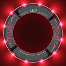 TOSY Flying Ring - 16 Million Color RGB or 12 LEDs, Super Bright, Lost Mode, Auto Light Up, Camping Essentials for Kids/Teens/Boy/Girl, Safe & Soft, Waterproof, Pool/Beach Games, Lightweight Toy by TinyTreasures Baby Boutique