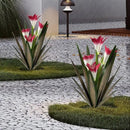Homight Metal Agave Plant Outdoor Decoration Outdoor Garden Decoration Lily Mexican Yard Art Plant Garden Agave Lily Decorative Garden Gift (3 Big Red Lilies), HM-390-345 by GreenHaven Gardens
