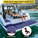 Marine Carpet,6 FT x 10 FT Deep Blue Indoor Outdoor Carpet 0.2" Thick Boat Carpet with Water-Proof TPE Backing, Non-Slide Outdoor Marine Carpet Roll for Home, Patio, Porch, Deck by CozyNest Decor