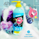 Mr. Bubble Berry Smooth 3-in-1 Body Wash, Shampoo & Conditioner Plus Honey Moisturize and Smooth Hair and Body 3-Pack by TinyTreasures Baby Boutique