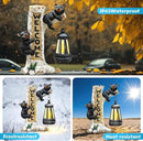 Json Garden Bear Statue with Solar LED Lantern, Gifts for Mom Yard Art, Whimsical Figurine Large Sculpture Lighted Outdoor Mother's Day Spring Decorations for Lawn, Porch by CozyNest Decor