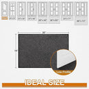 Mibao Front Door Mat, Dirt Trapper Welcome Mat for Outdoor Indoor, Non-Slip Waterproof Doormat, Durable Machine Washable Low Profile Entry Rug for Back Door Outside Patio Porch, 30" x 18", Grey by CozyNest Decor