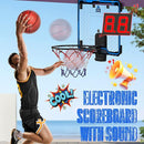 HopeRock Large Indoor Basketball Hoop for Kids Teens Adults, 24 X 16 Inch Over The Door Basketball Hoops with Electronic Scoreboard, Basketball Toys Birthday Gifts for Boys Girls by TinyTreasures Baby Boutique