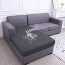 hyha Waterproof Sectional Couch Covers, Non Slip Sofa Couch Cushion Covers L Shape, Thick Stretch Jacquard Fabric, Washable Sofa Slipcovers with Elastic Bottom (1 Piece for Chaise XL, Grey) by CozyNest Decor