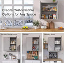 FIMELLO 30" Kitchen Wall Storage Cabinet with Adjustable Shelf, Laundry Cabinet with Doors, Bathroom Storage Cabinet Wall Mount, Storage Cabinet for Bathroom, Kitchen, Laundry Room Cabinet, Grey by CozyNest Decor