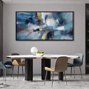 DUNHUANG ART Abstract Gold Oil Painting - Framed Wall Art for Living Room - Nordic Luxury Design Prints for Wall Decor - Ready to Hang - Perfect Home Decor & Gift 30"x60" by CozyNest Decor