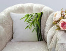 TSSOHU Green Bamboo Farmhouse Pillow Cover Cotton Linen Decorative Square Throw Pillow Cover 18x18 Inch for Sofa Couch Decoration by CozyNest Decor