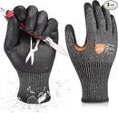 Donfri 3 Pairs A9 Cut Resistant Work Gloves for Men - Steel + HPPE Hybrid Safety Gloves for Men, ANSI Cut Level 9 Protection Flexible for Metal Glass Wood Construction Fishing by GreenHaven Gardens