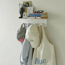 Entrance Coat Rack ，Coat Hooks, Wall-Mounted Wooden Hook Rack, Wall-Mounted Shelves are Very Suitable (White Finish-2) by CozyNest Decor