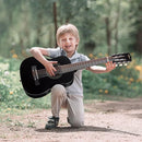 ADM Beginner Acoustic Classical Guitar 30 Inch Nylon Strings Wooden Guitar Bundle Kit for Kid Boy Girl Student Youth Guitarra Online Lessons with Gig Bag, Strap, Tuner, Extra Strings, Picks,Black 1 by TinyTreasures Baby Boutique