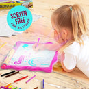 Dan&Darci Light Up Tracing Pad for Kids - Arts & Crafts Writing Drawing Tracer Board, Craft Kit for Girls & Boys Ages 6-12 - Birthday Toys Gifts Ideas for Girl or Boy 6+ Year Old Gift Toy - 6 7 8 9 10 by TinyTreasures Baby Boutique