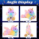Cuteoy Glowing LED Unicorn Light-up Nightlight Toys Musical Plush Stuffed Animal Singing Lullabies Birthday Christmas Plushies Gifts for Kids Boys Girls,13" by TinyTreasures Baby Boutique