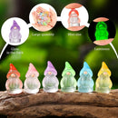 120 Pcs Mini Resin Luminous Gnomes Bulk Tiny Fairy Resin Statues Glow in The Dark Small Gnomes Miniature Figurines for Landscape Outdoor Patio Yard Lawn Plant Pots Fairy Decor (Classic) by GreenHaven Gardens