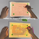 Phylosal Rechargeable A4 LED Light Pad with Built-in Stand, Magnetic Tracing Light Box for Drawing, Diamond Art Light Board with Side Button, Super Bright Light Table for Diamond Painting, Sketching by TinyTreasures Baby Boutique