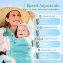 Momcozy Portable Fan with Clip | 4-Speed Mini-Fan for Carrier | Personal Fans Ultra Lighter 0.26lb | Gaps ≤4.5mm | Handheld Cooling | Rechargeable Rotate for Diaper Backpack/Stroller/Carrier/Chair by TinyTreasures Baby Boutique