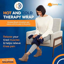 SunnyBay Microwave Heating Pad, Microwavable Moist Hot or Cool Bean Bag Wrap for Neck, Shoulder, Knee, or Back Pain with Fastening Straps, 10x18 Inch Heating Area, 2.8 Lbs, 58 Inches by CozyNest Decor