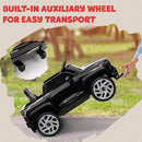 Qaba 12V Kids Ride on Truck, Chevrolet Silverado EV RST Licensed Electric Car with Parent Remote Control, Back Storage, Spring Suspension, Soft Start, Auxiliary Wheels, LED Lights, Music, MP3, Black by TinyTreasures Baby Boutique