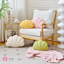 Beige Seashell Throw Pillows, Shell Shaped Throw Pillows, 13 Inch Soft Home Decorative Pillow Plush Cushion for Bed Couch Living Sofa Room Decor Accent Throw Pillow by CozyNest Decor