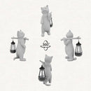 Solar Powered Garden Resin Statue Lights, 10 Inch Waterproof Outdoor Animal Cute Cat Figurine Lights, Suitable for Patios, Balconies, Lawns, Courtyards, Etc. (Walking01) by GreenHaven Gardens