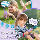 Outdoor Toys for Kids Ages 4-8, Kids Walkie Talkies 2 Pack 1000FT Long Distance with 2 Channels, Handheld Walky Talky for Children Interactive Toys Birthday Gifts for Girls Boys 5-7 Year Old by TinyTreasures Baby Boutique