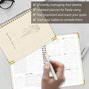 Undated Weekly Planner, Weekly To Do List Notebook with Goal & Habit Tracker Organizer, A5 5.8" x 8.0" Weekly Planner Notebook with Spiral Binding for Men or Women by TinyTreasures Baby Boutique