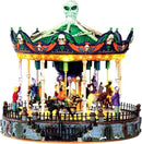 Lemax 34605 SCARY-GO-ROUND SPOOKY TOWN Exclusive Carnival Ride by CozyNest Decor