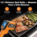 Dual-Mode Infrared Thermometer Gun，-58°F to 1472°F Laser Temp Gun, -58°F to 572°F K‑Type Probe with Humidity Display, 12:1 D:S by TinyTreasures Baby Boutique